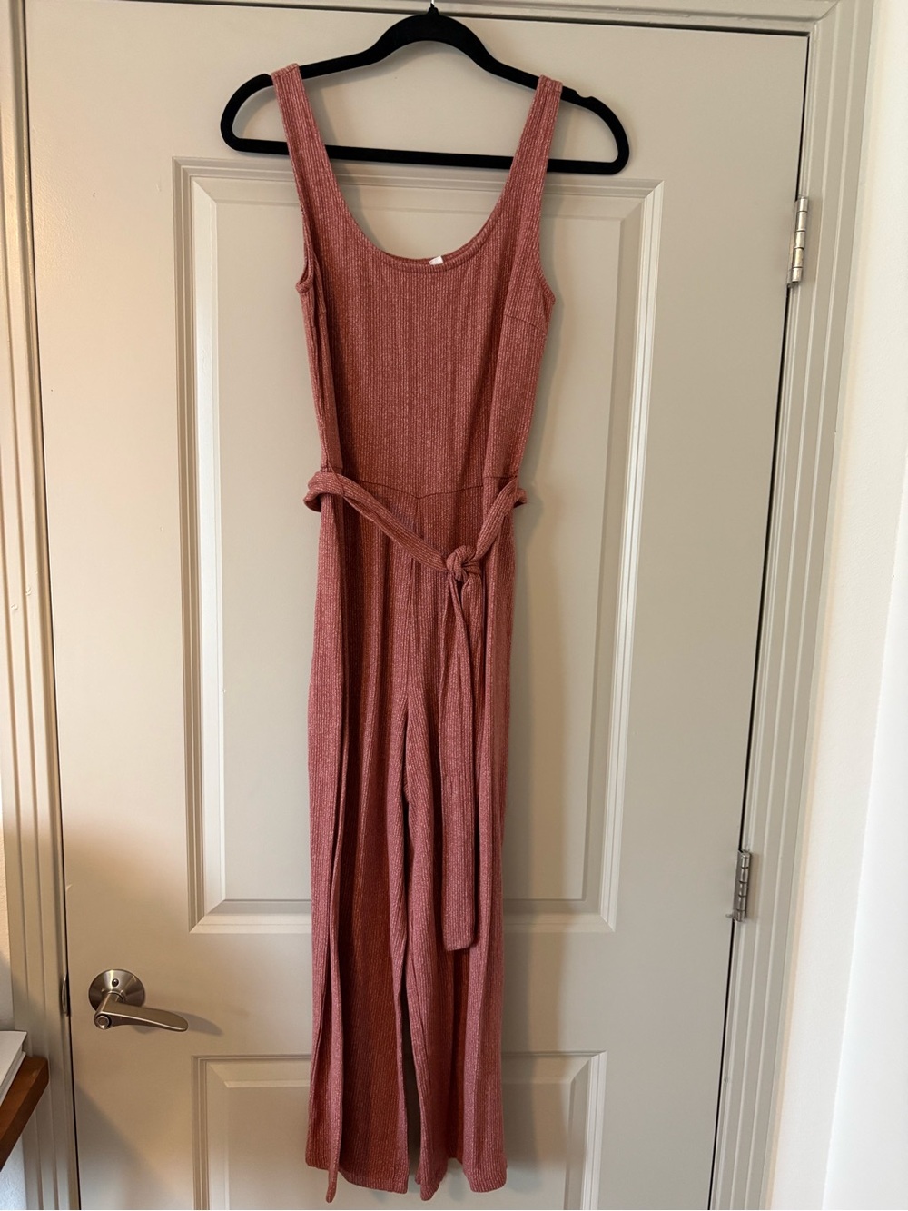 Gap Sleeveless Knit Jumpsuit in Dusty Rose